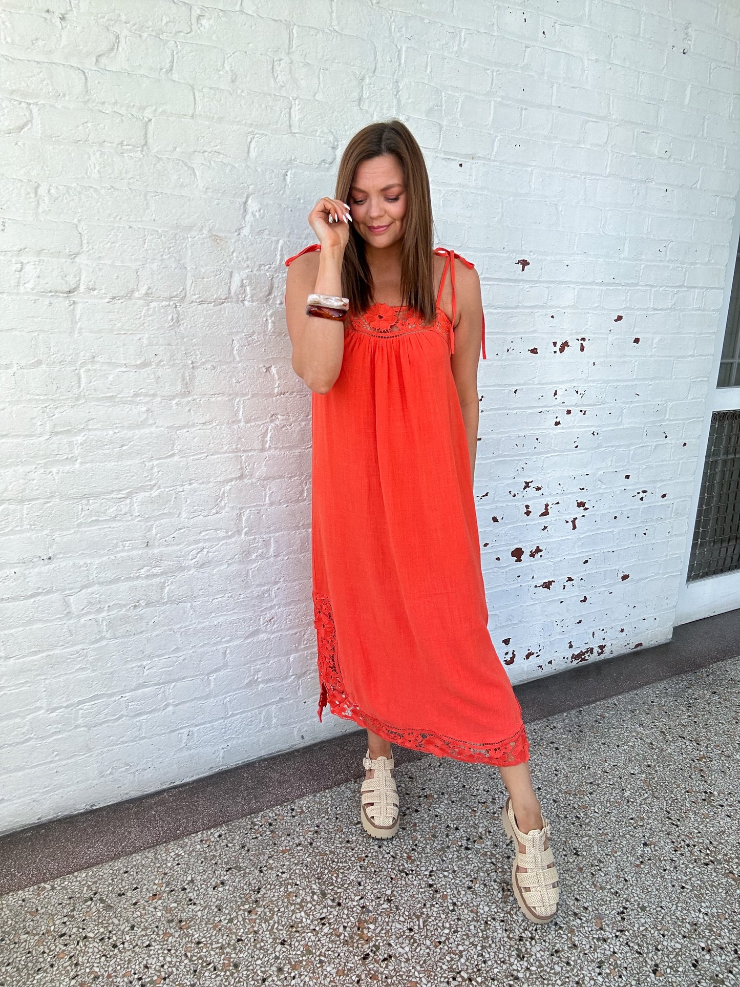 CORAL KISS MAXI DRESS