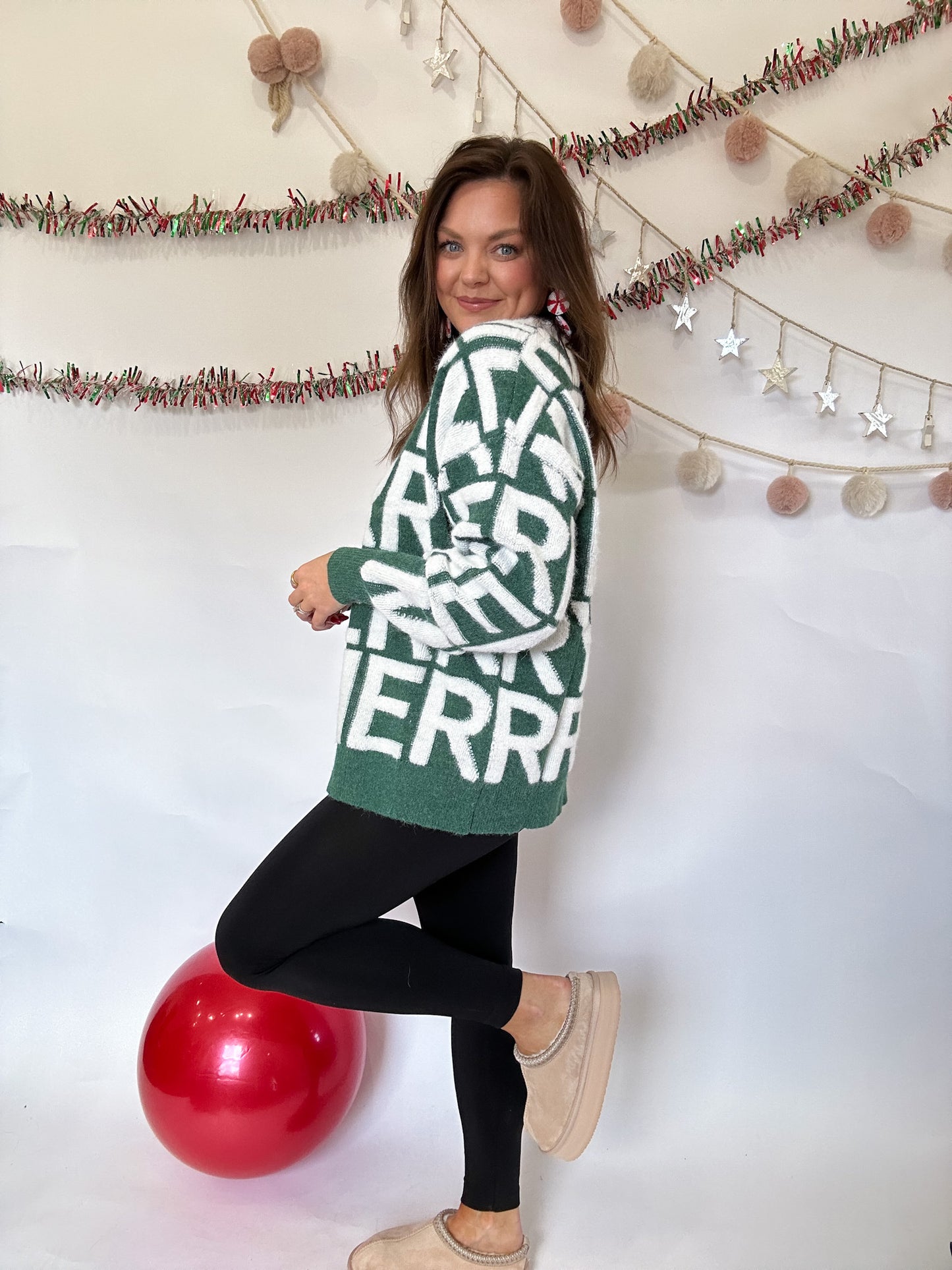 MERRY MERRY SWEATER - GREEN