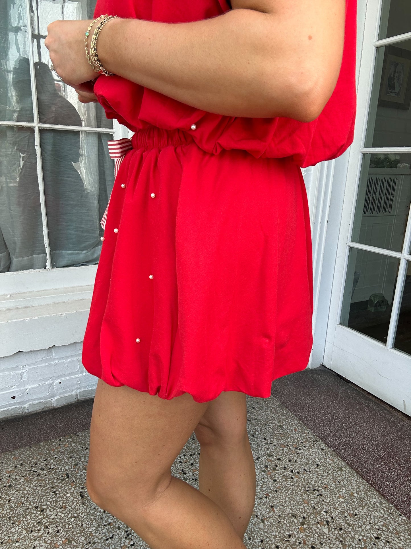 RED HOT PEARL SKIRT