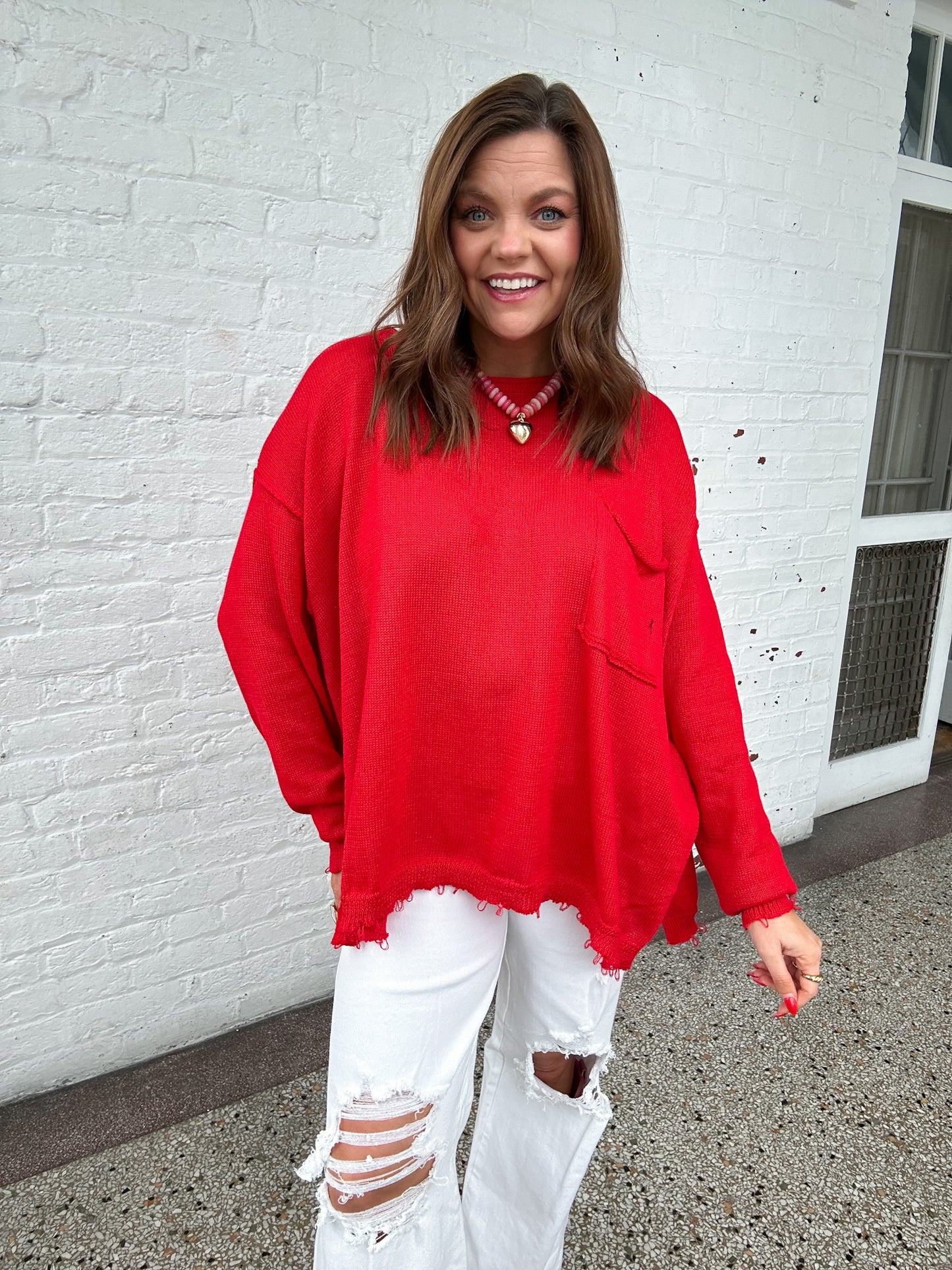 KNIT POPPY SWEATER