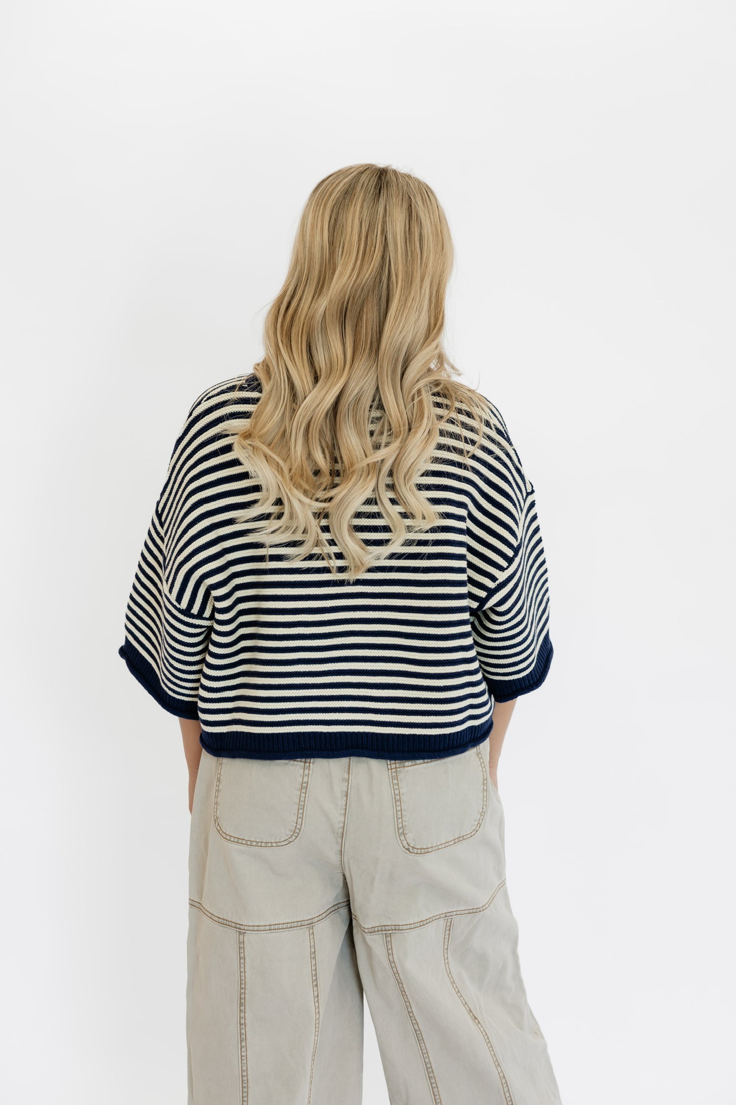 SERENA STRIPE SWEATER TOP