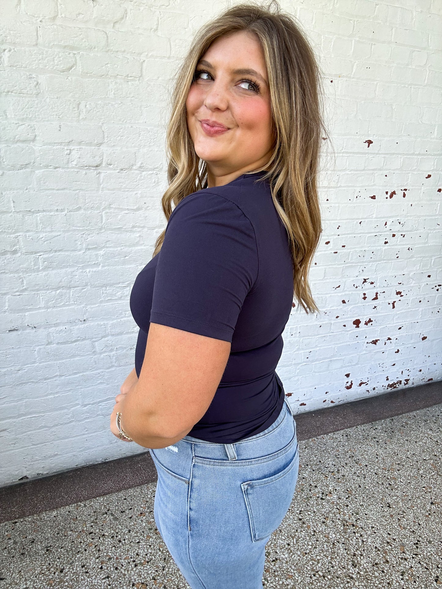 EVERYDAY BASIC TEE - NAVY