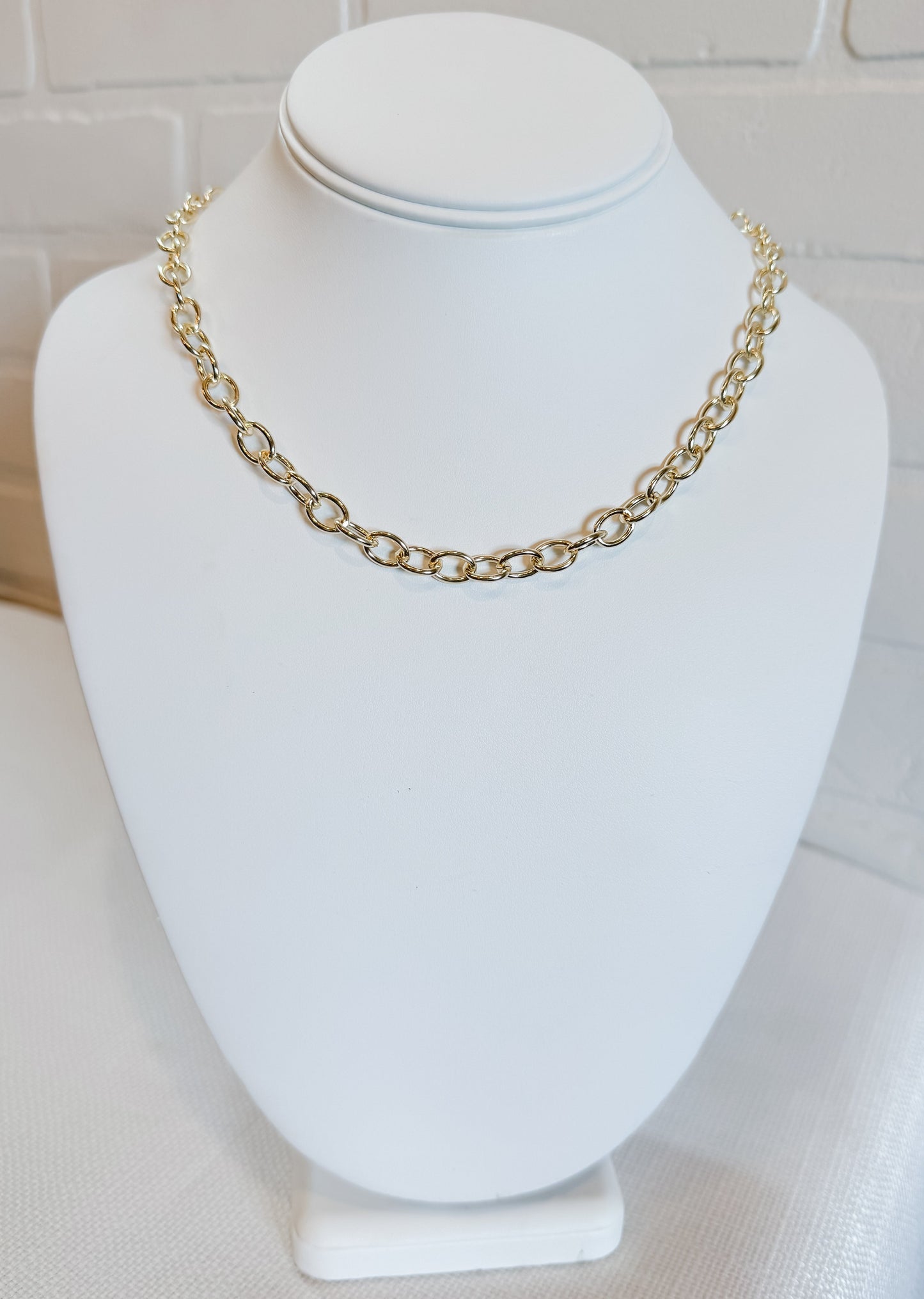 Oval Link Chain Necklace