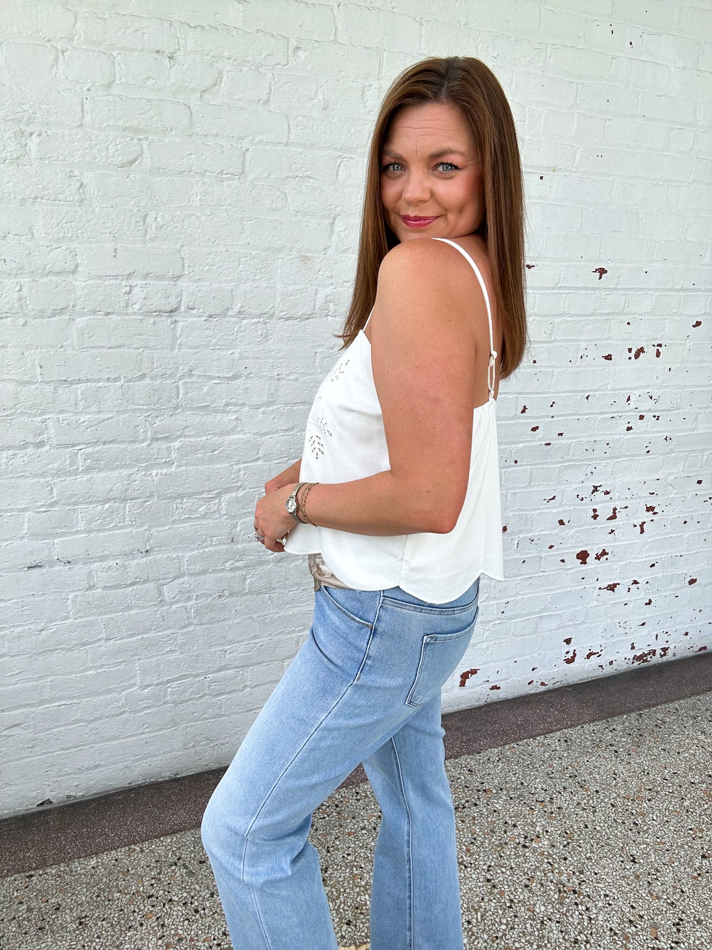 IVORY BLOOMS TOP