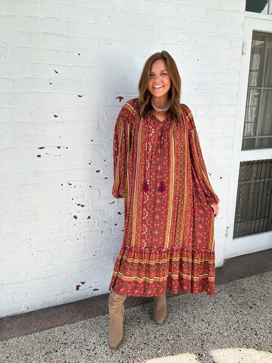 BOHO MAPLE MAXI DRESS