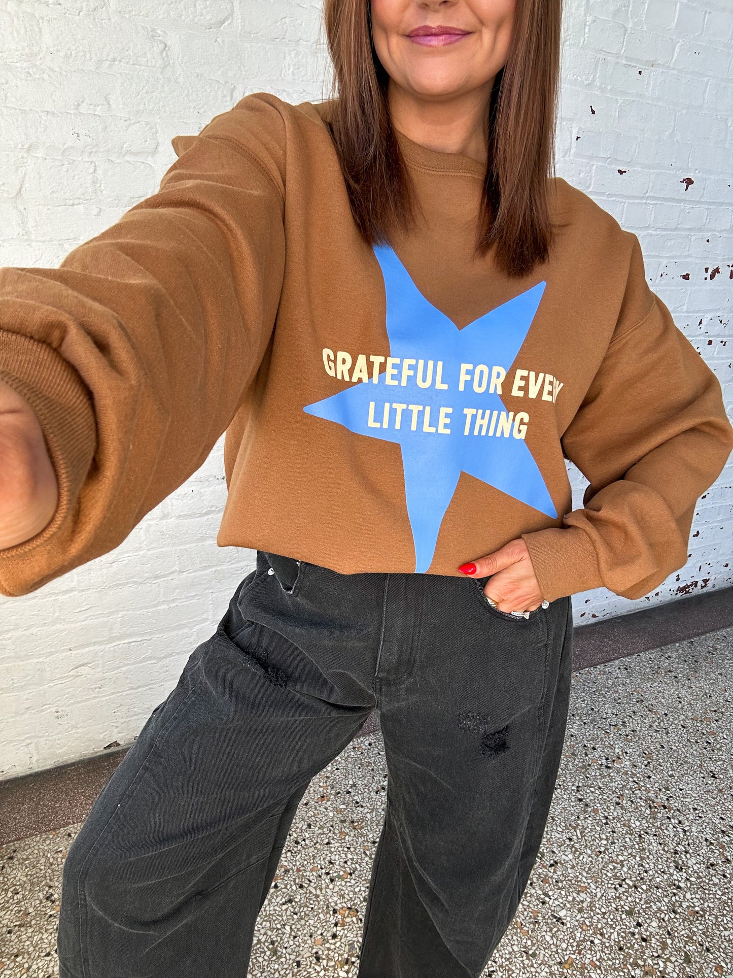 GRATEFUL FOR EVERY LITTLE THING SWEATSHIRT