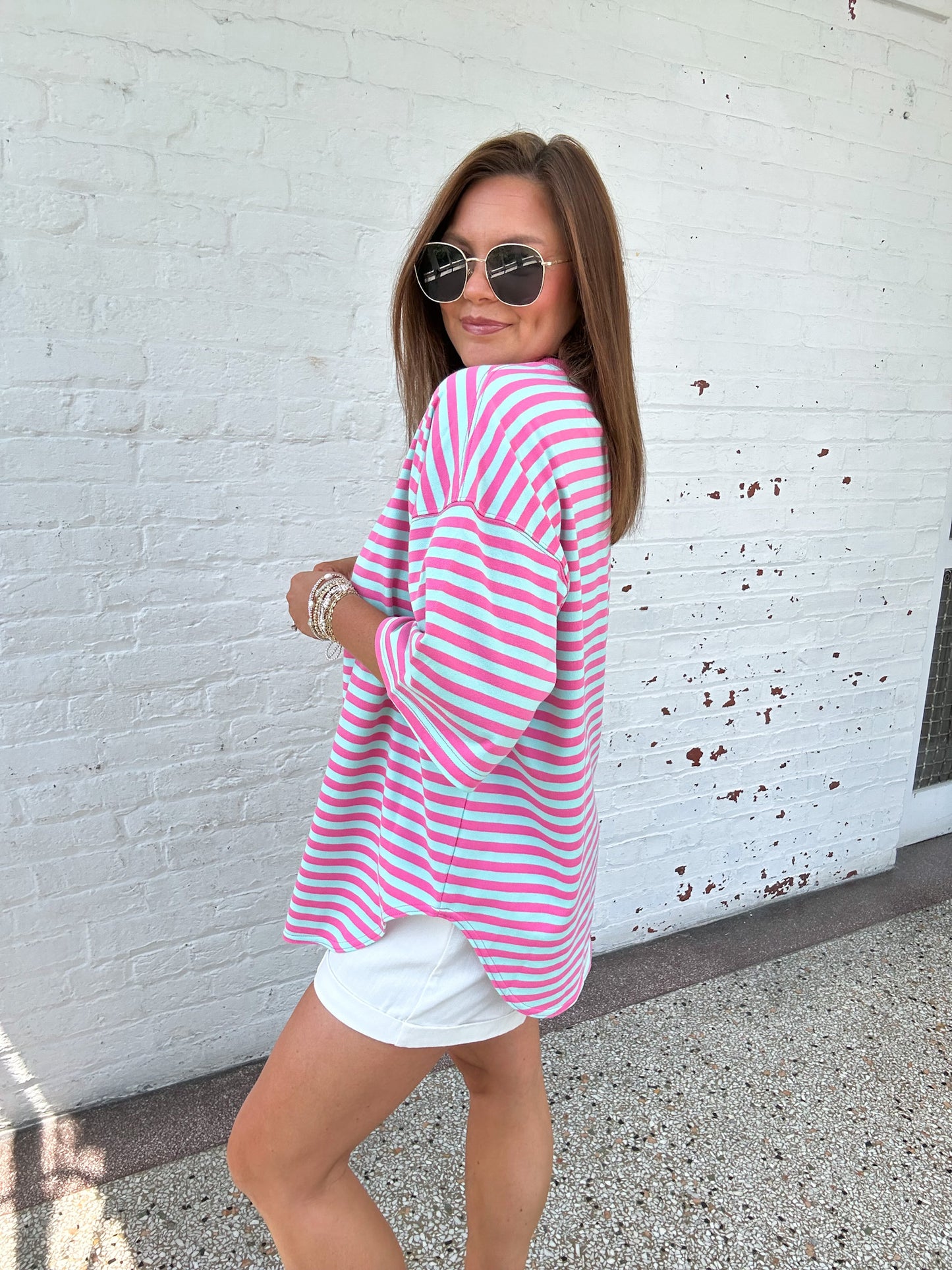 PIER WALKS STRIPED TEE