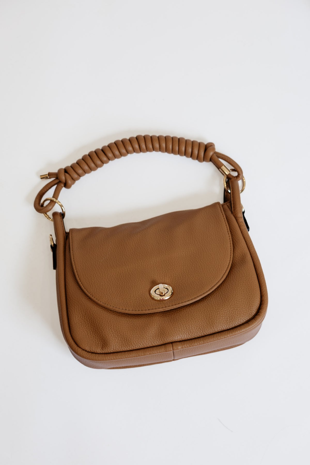 EFFIE MESSENGER SATCHEL BAG - MOCHA