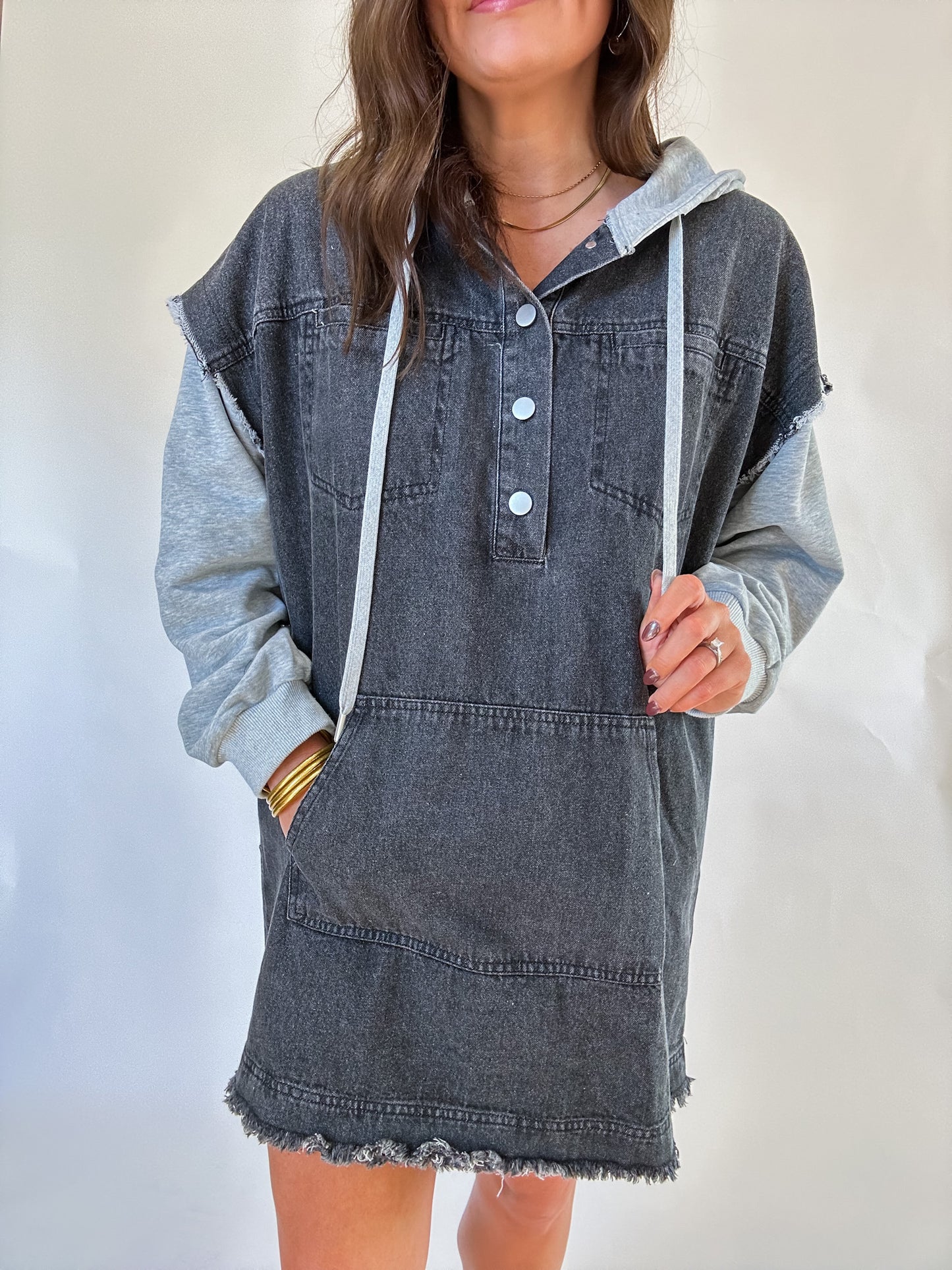 STREET STYLE DENIM DRESS