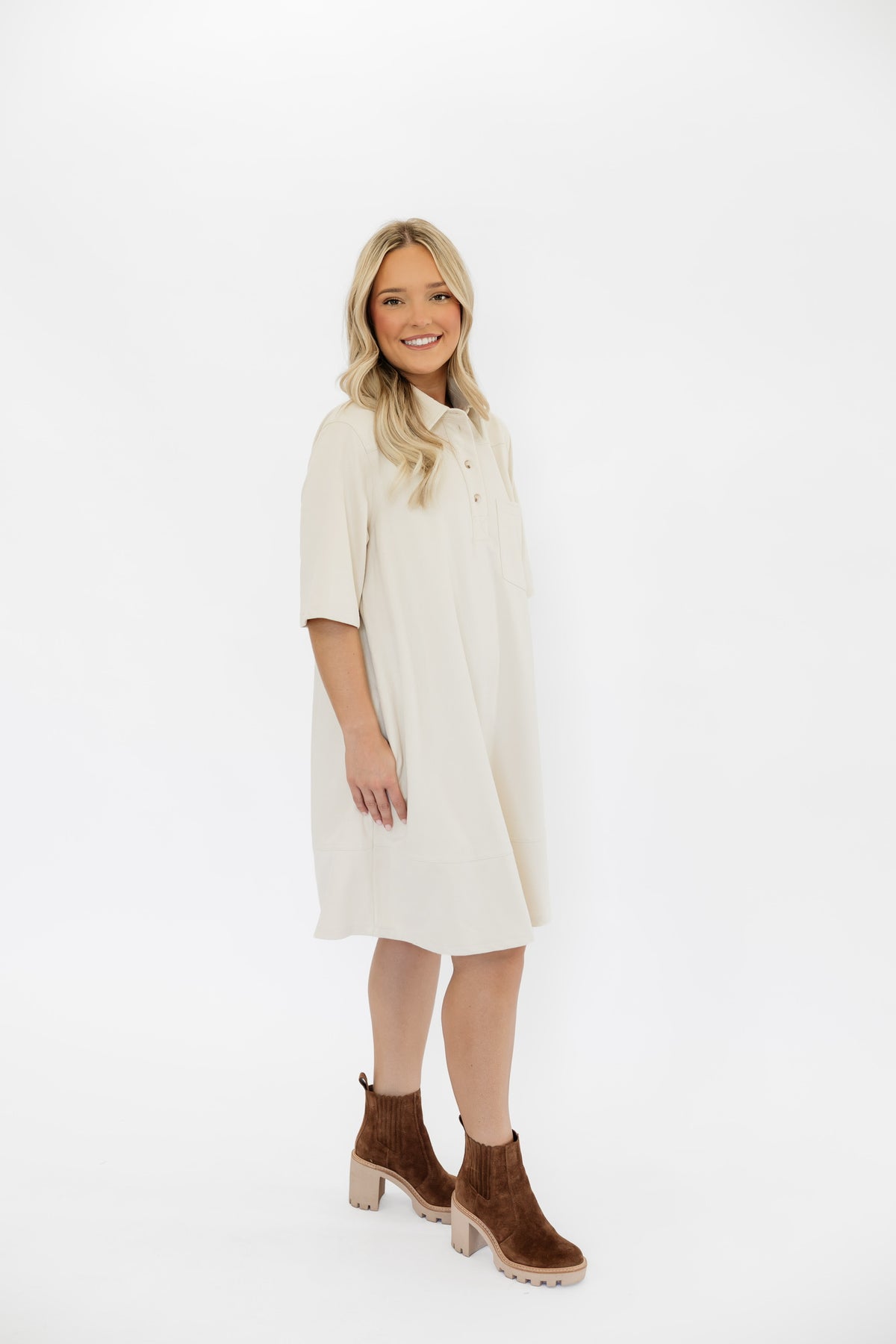 SUEDE MINI DRESS