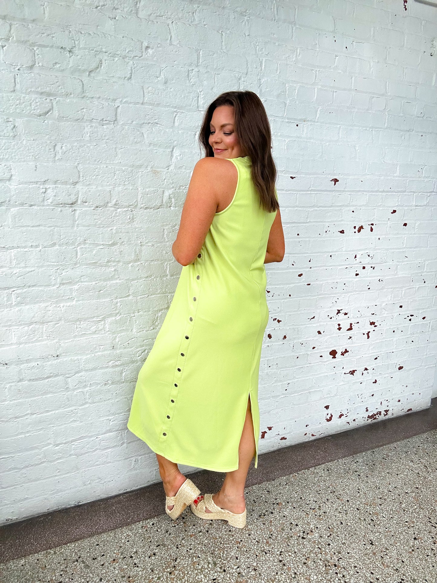 LIMELIGHT RIBBED MIDI DRESS
