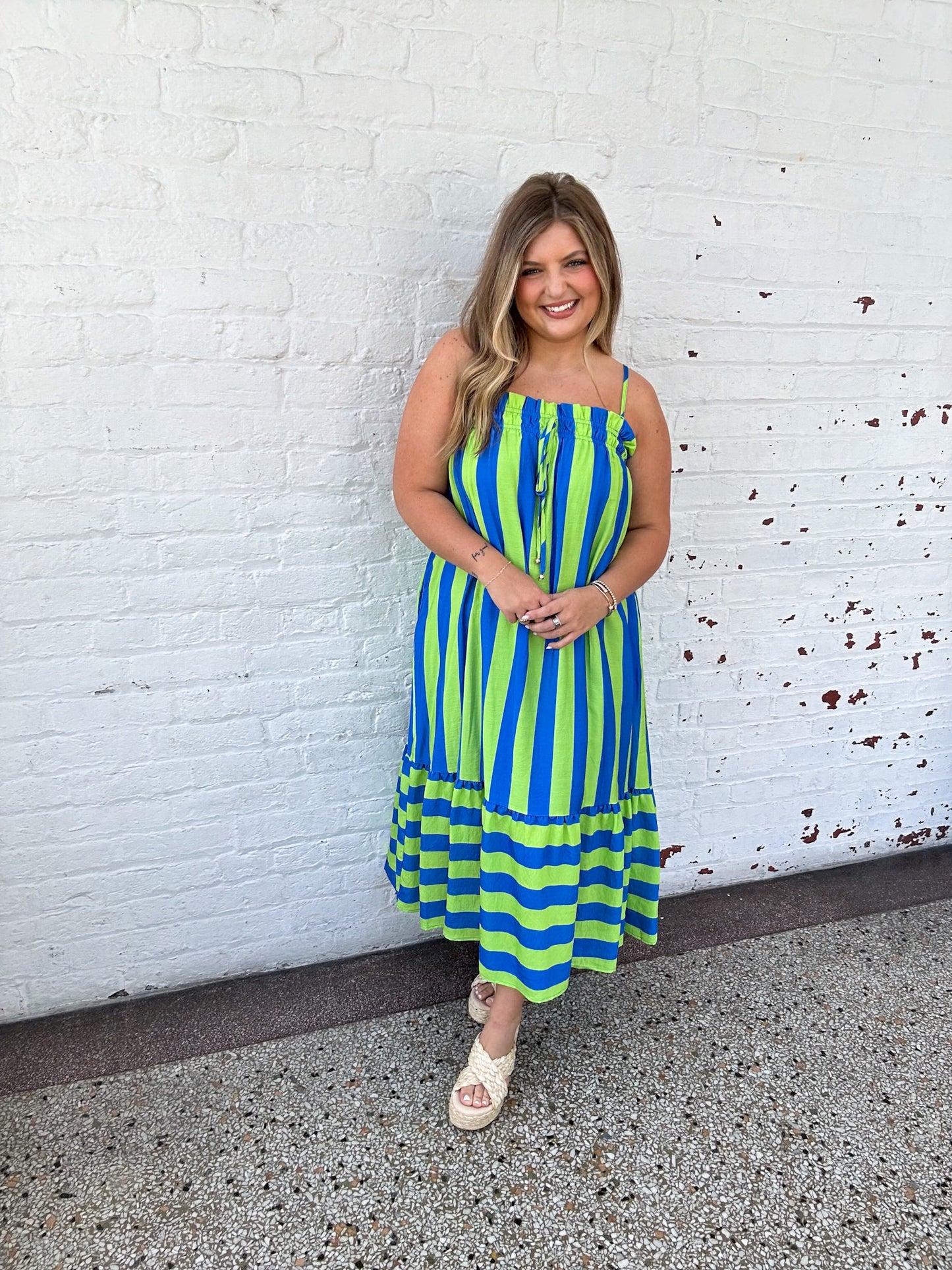 OCEAN SPRITZ MIDI DRESS
