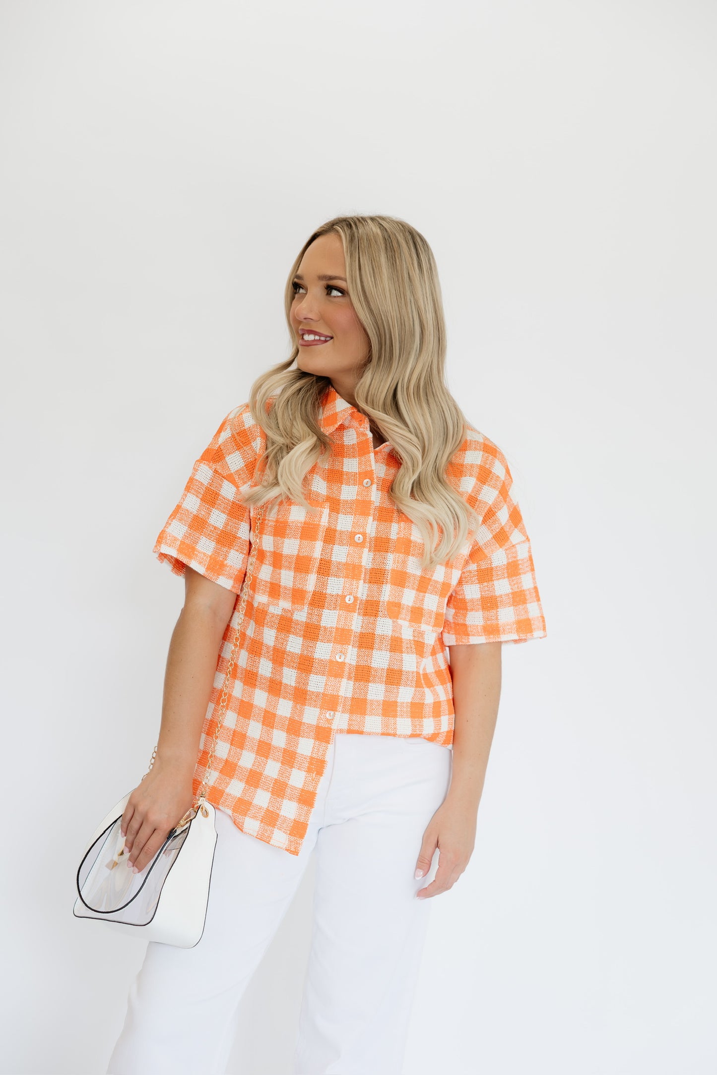 GAMETIME GINGHAM TOP