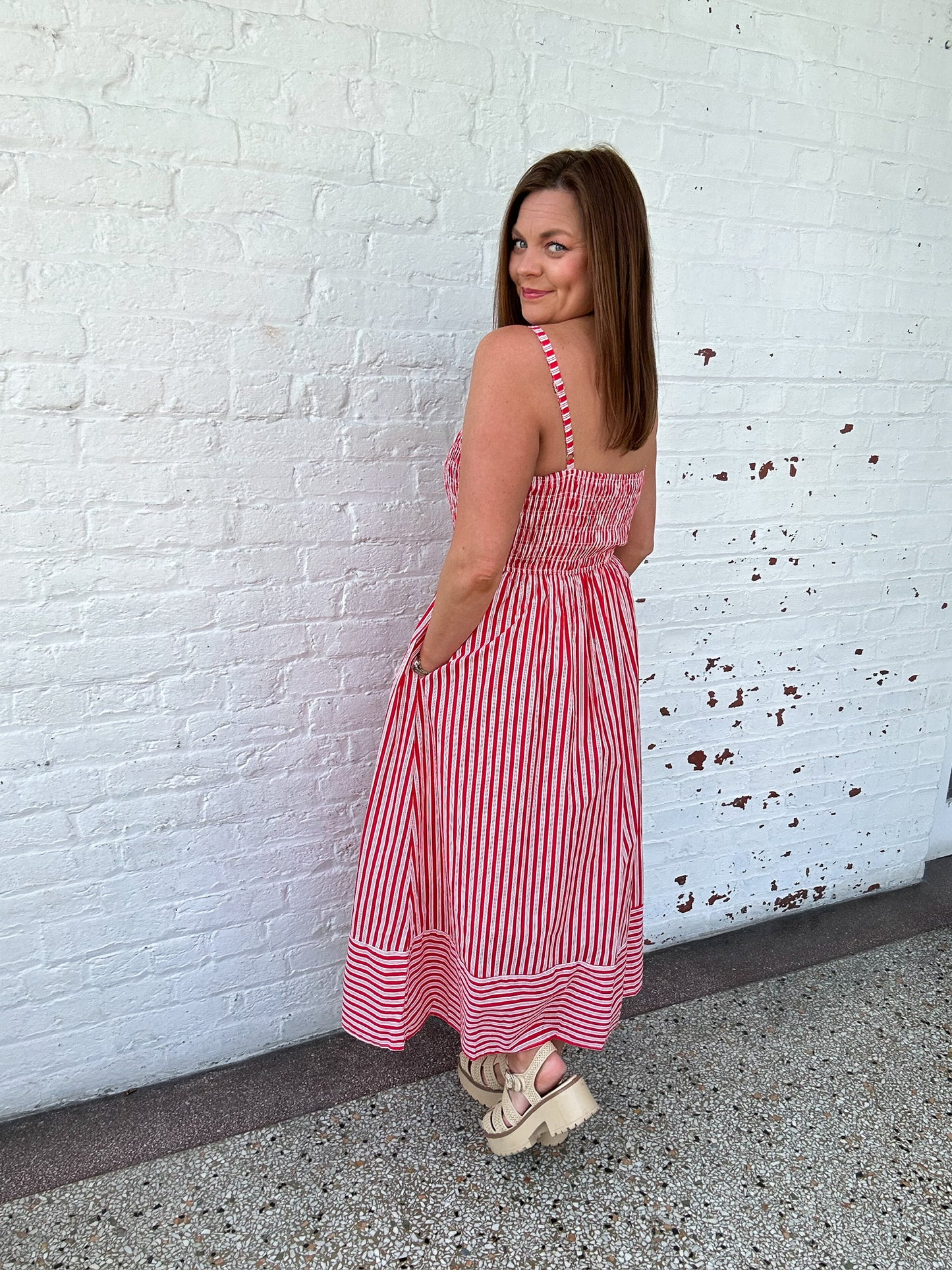 AMALFI STRIPES MAXI DRESS