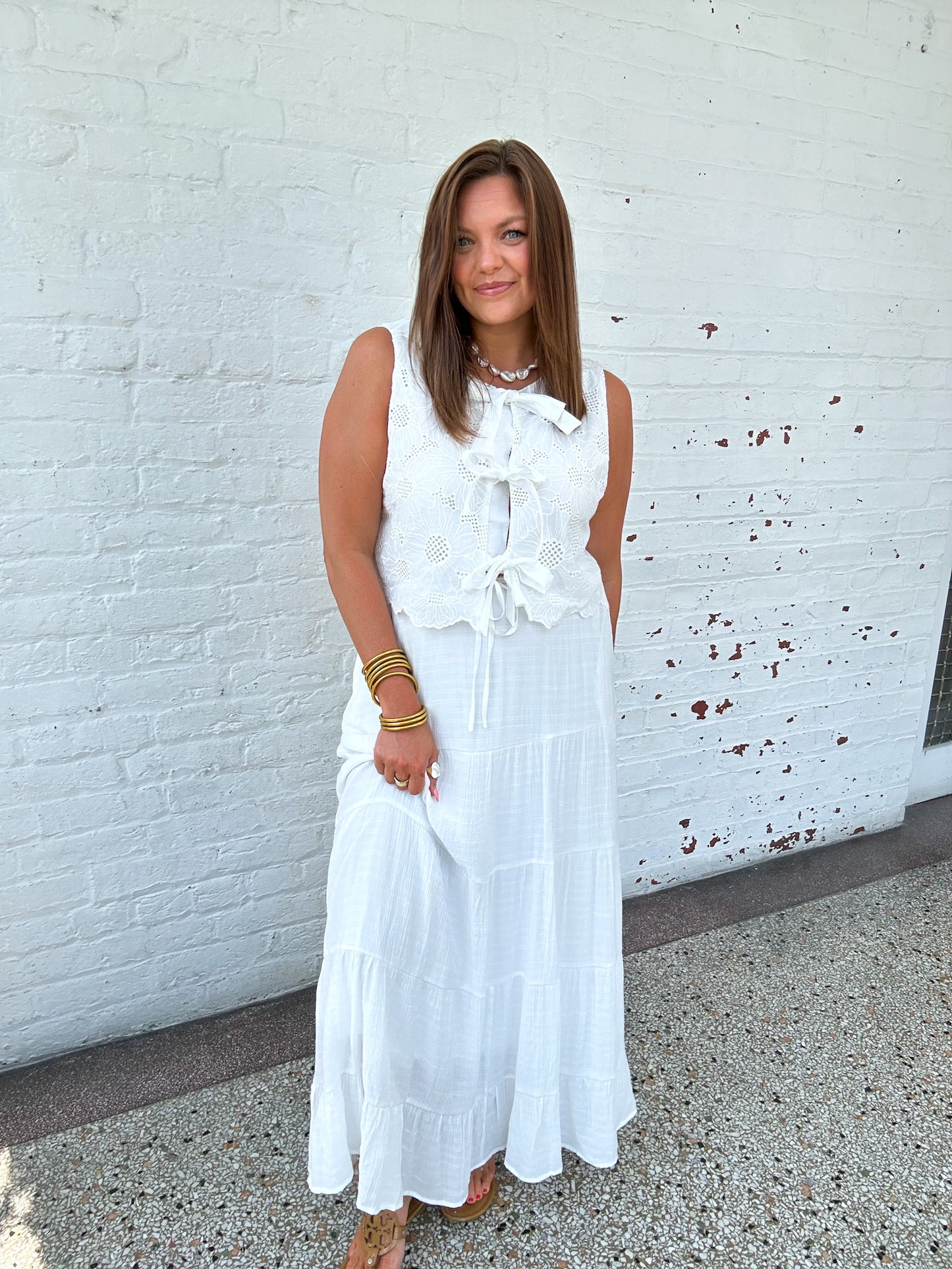NANTUCKET WHITE MAXI SKIRT