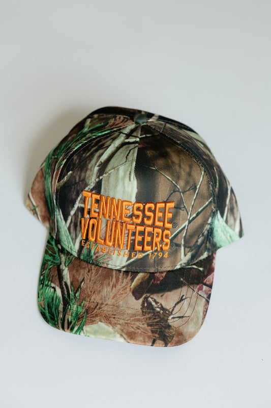 TENNESSEE CAMO CANVAS TRUCKER HAT