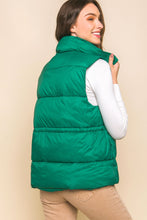 Load image into Gallery viewer, PIPER PUFFER VEST - EMERALD
