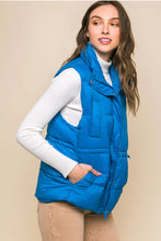 Load image into Gallery viewer, PIPER PUFFER VEST - SKY BLUE
