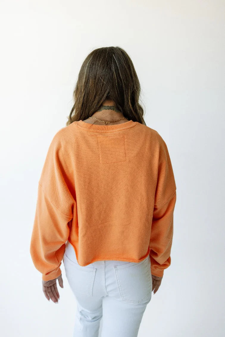 TENNESSEE PHIPPS CROPPED CREWNECK - ORANGE