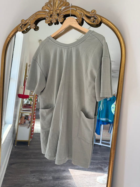 MINERAL WASH ROMPER - SAGE