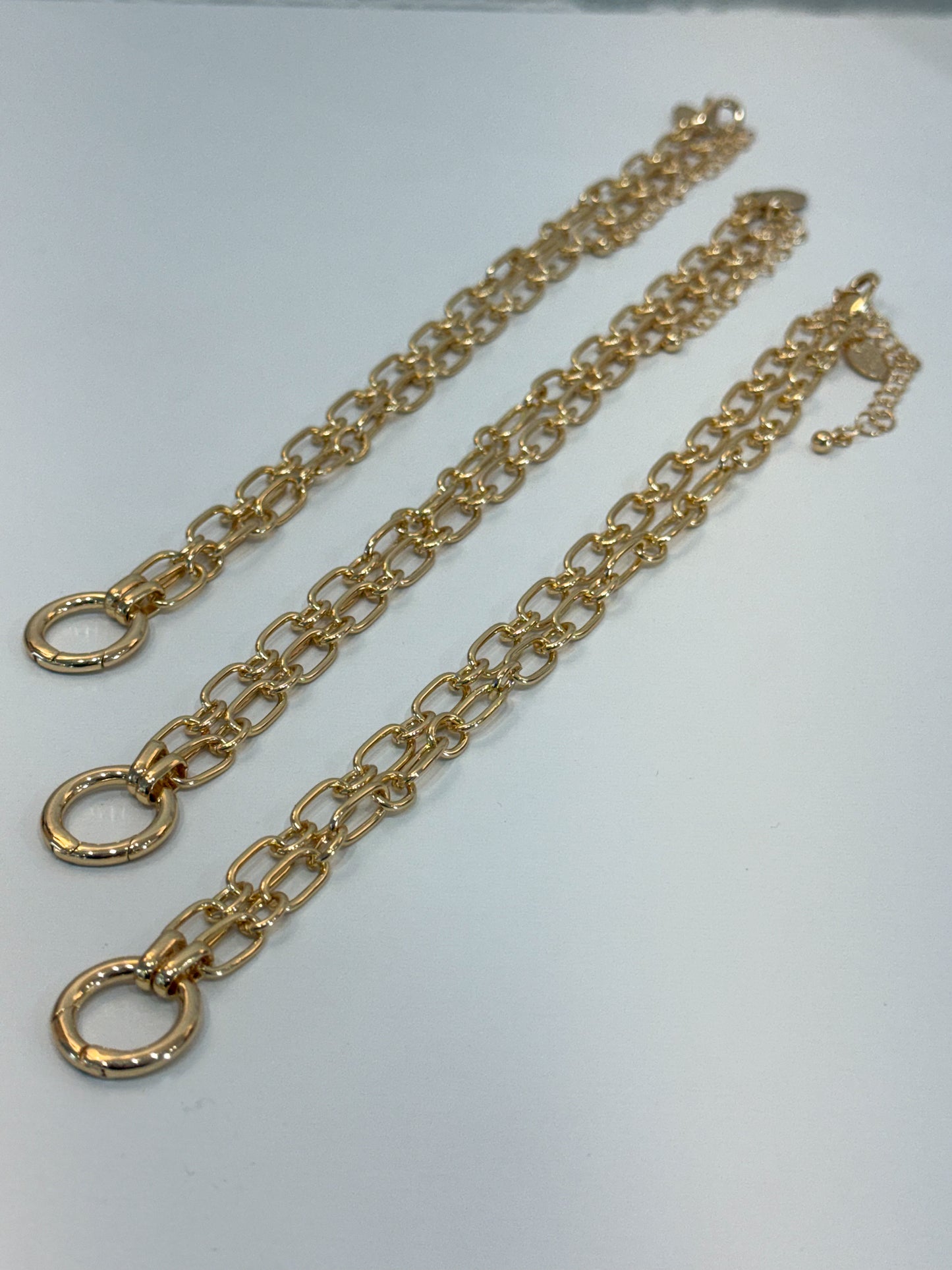 ROUND CARABINER CHAIN LINK NECKLACE