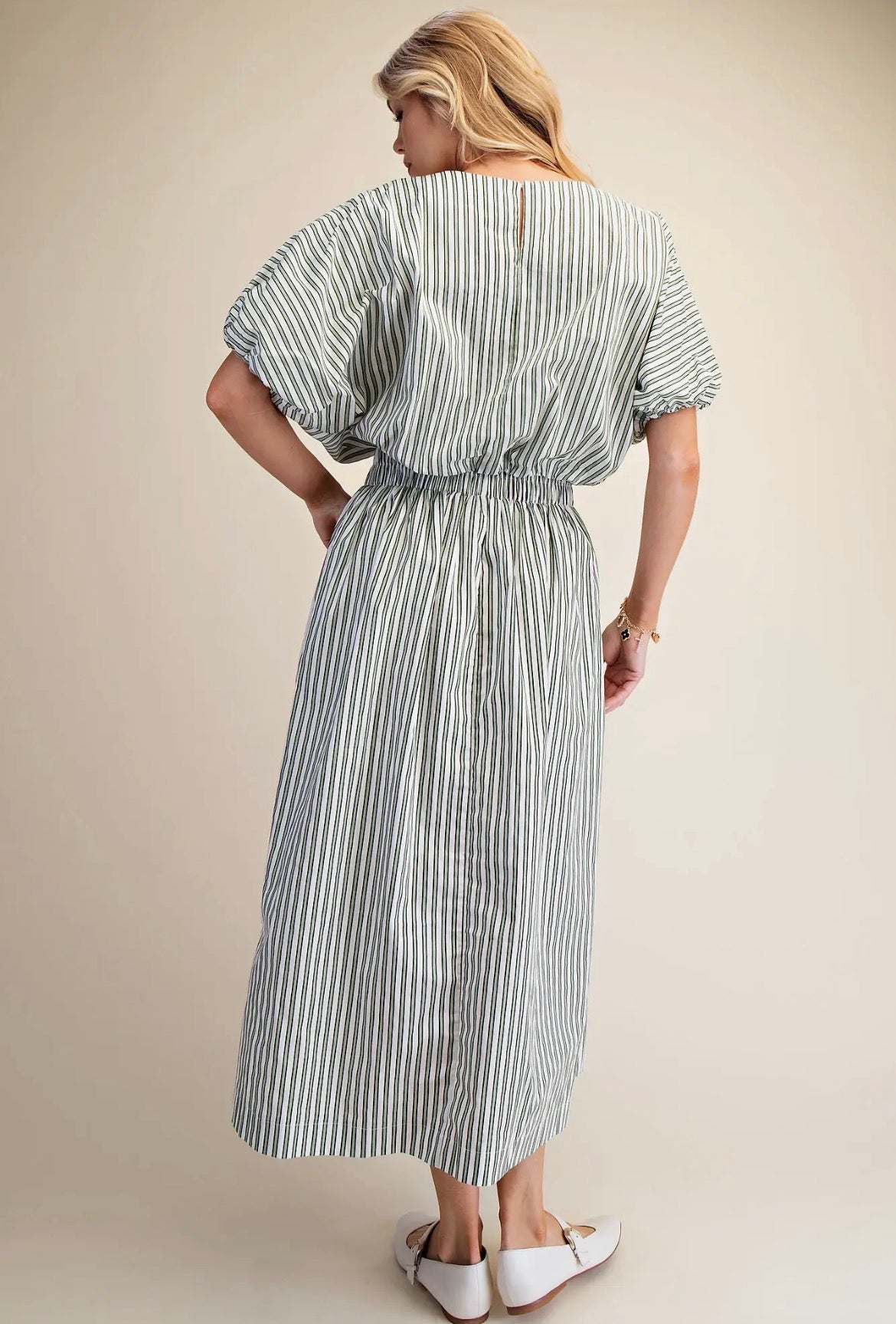 SAGE STRIPED TOP