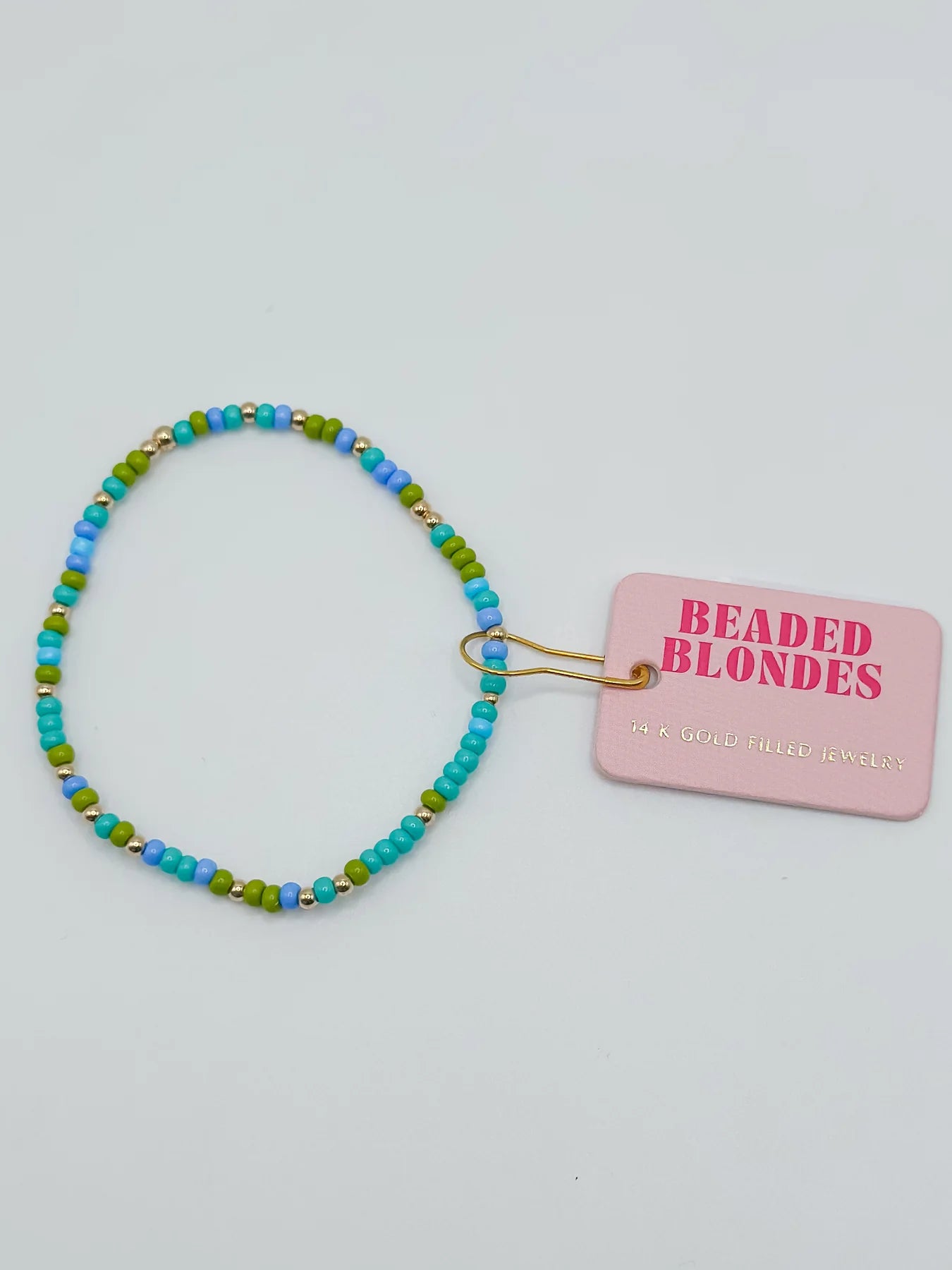 Blues & Green Sprinkle Bracelet