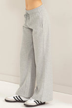 Load image into Gallery viewer, NICOLE WIDE LEG LOUNGE PANTS - HEATHER GREY

