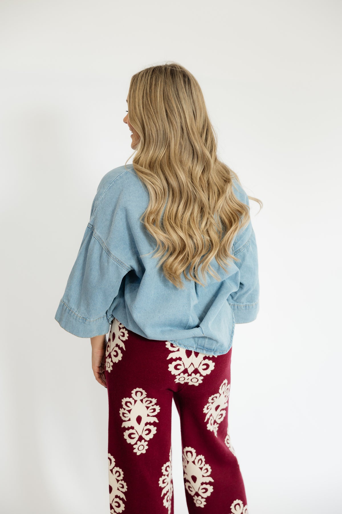 WISTERIA DENIM TOP