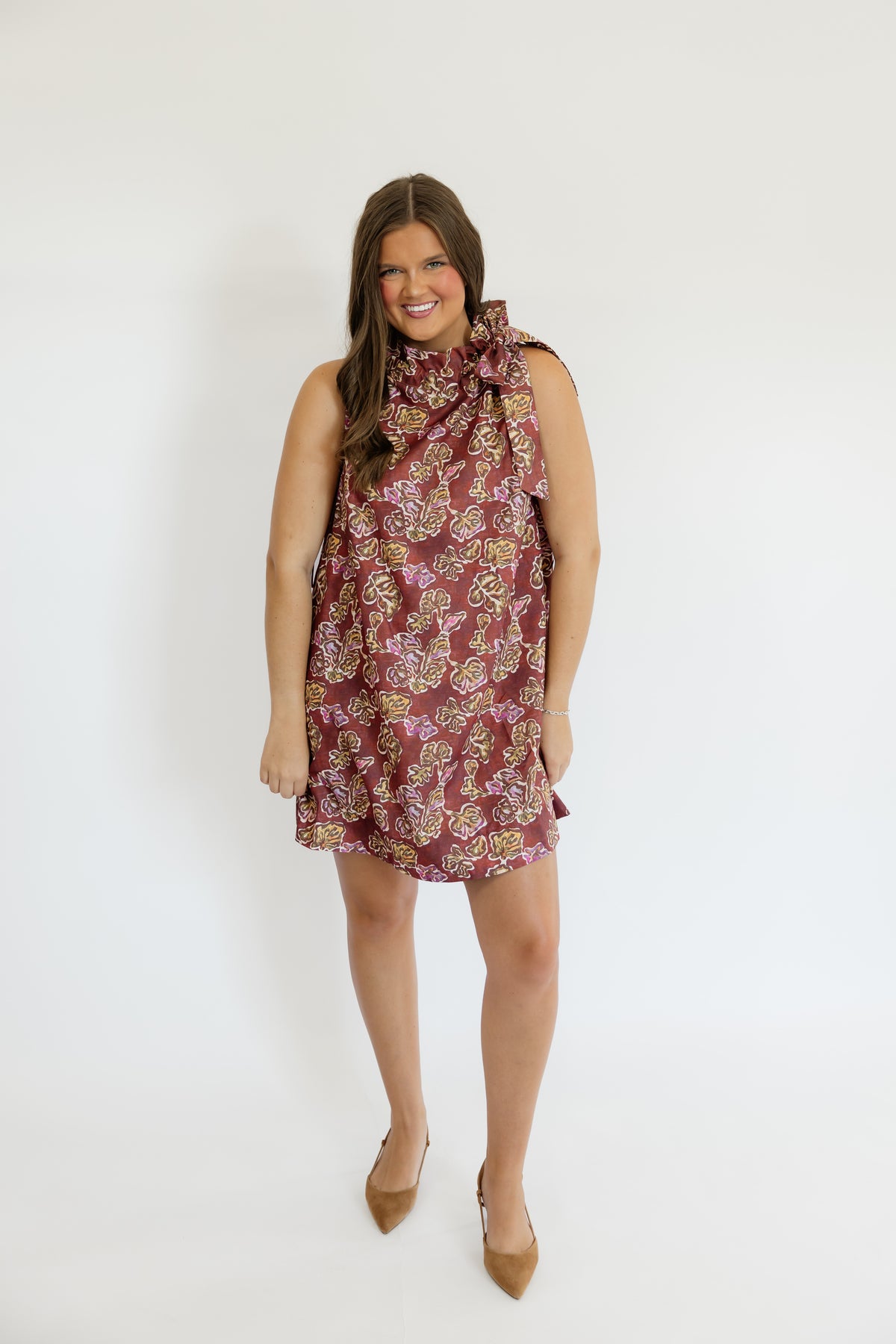 BETSY BRICK MINI DRESS