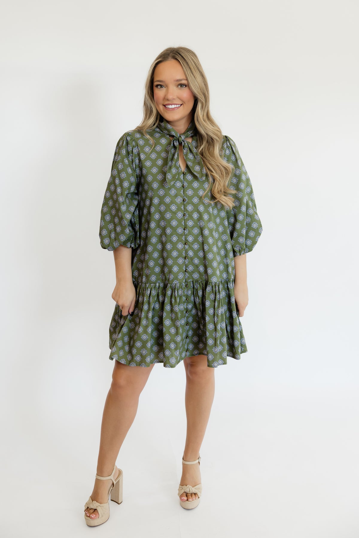 OLIVE DAYDREAM MINI DRESS