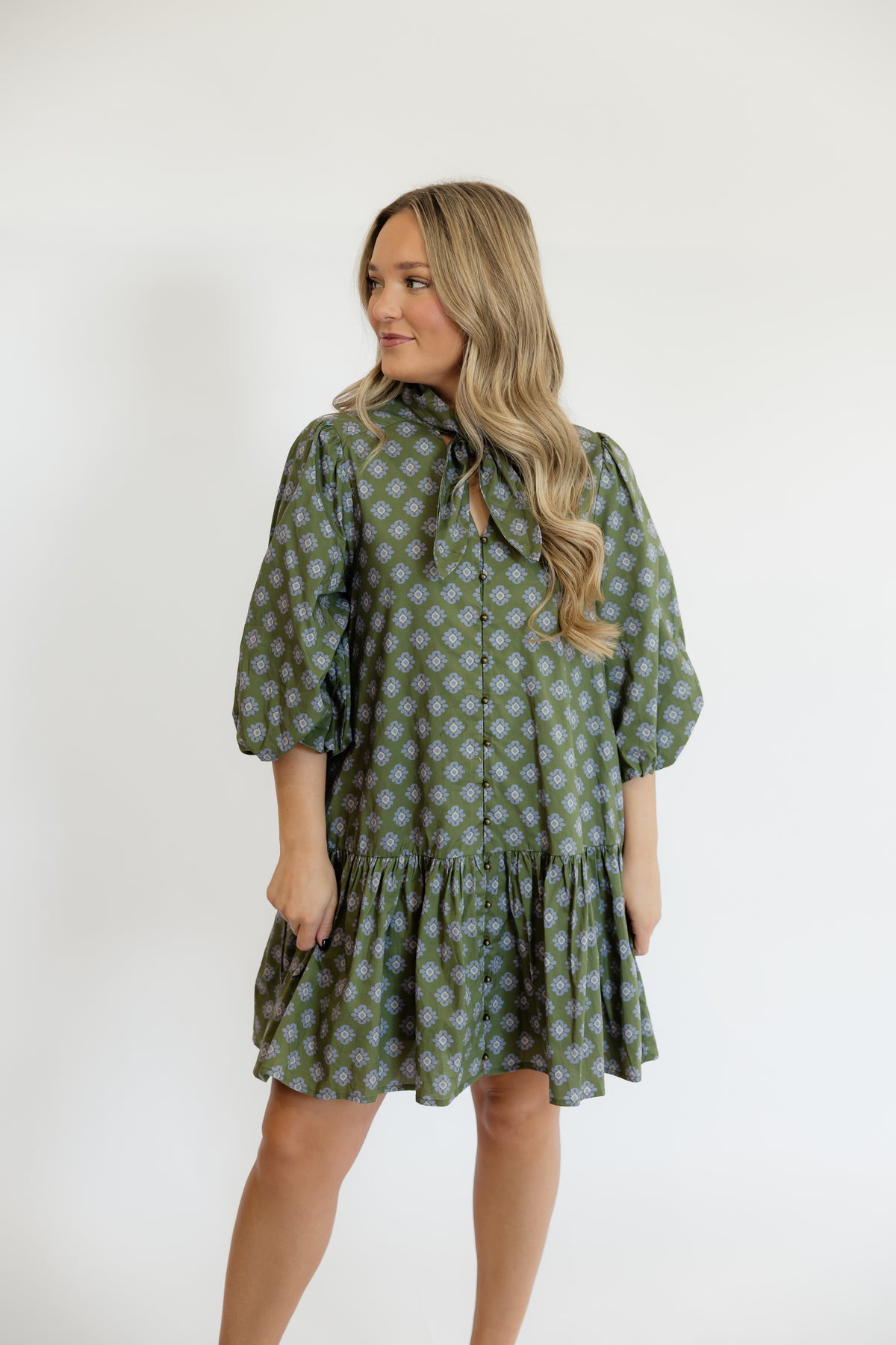 OLIVE DAYDREAM MINI DRESS