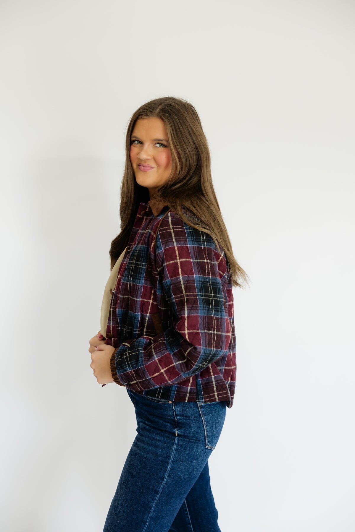 MULBERRY PLAID QUILT JACKET