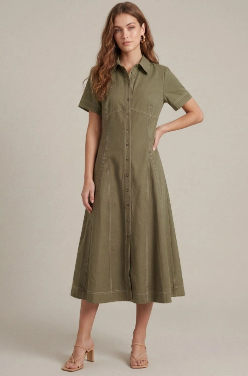 OLIVE BRANCH MIDI DRESS