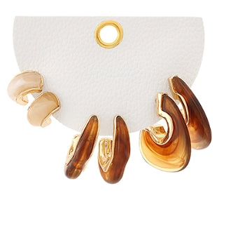 MARBLE ACRYLIC HOOP SET