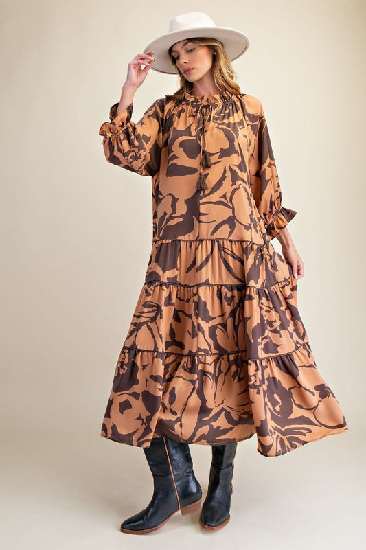 FROSTED MOCHA MAXI DRESS