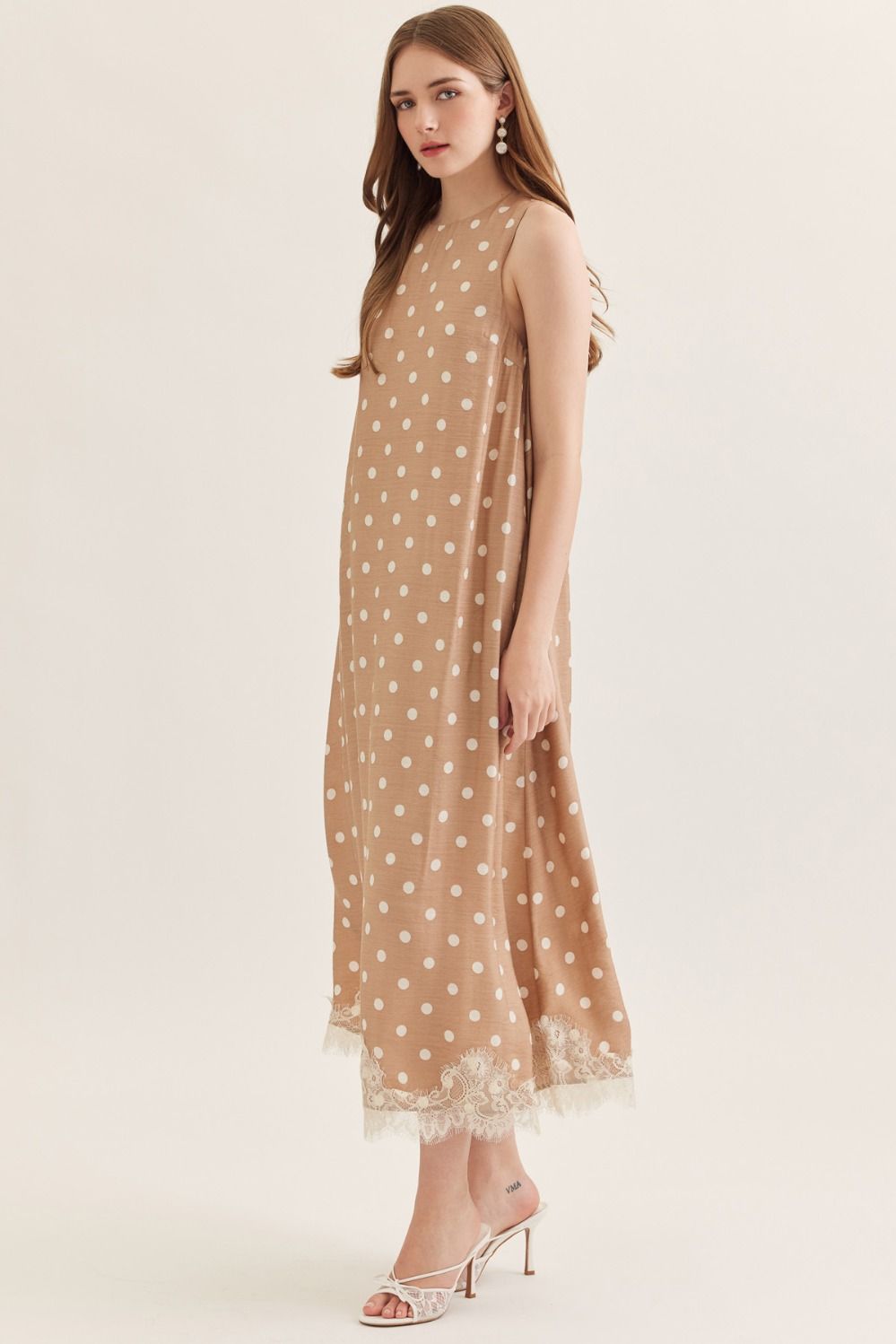 PRETTY LADY MAXI DRESS - LATTE