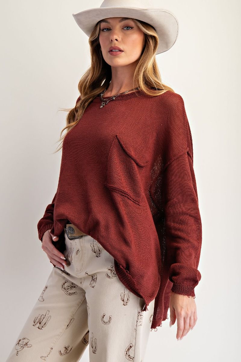 MAHOGANY SWEATER TOP