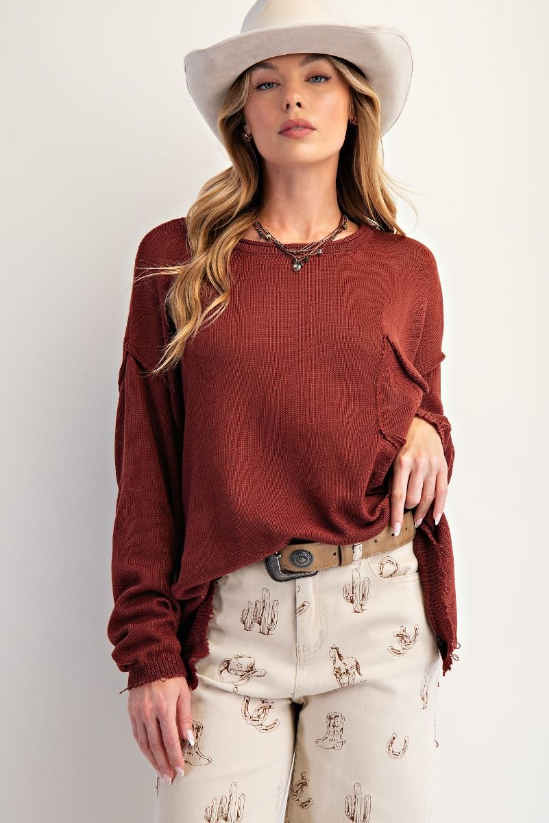 MAHOGANY SWEATER TOP