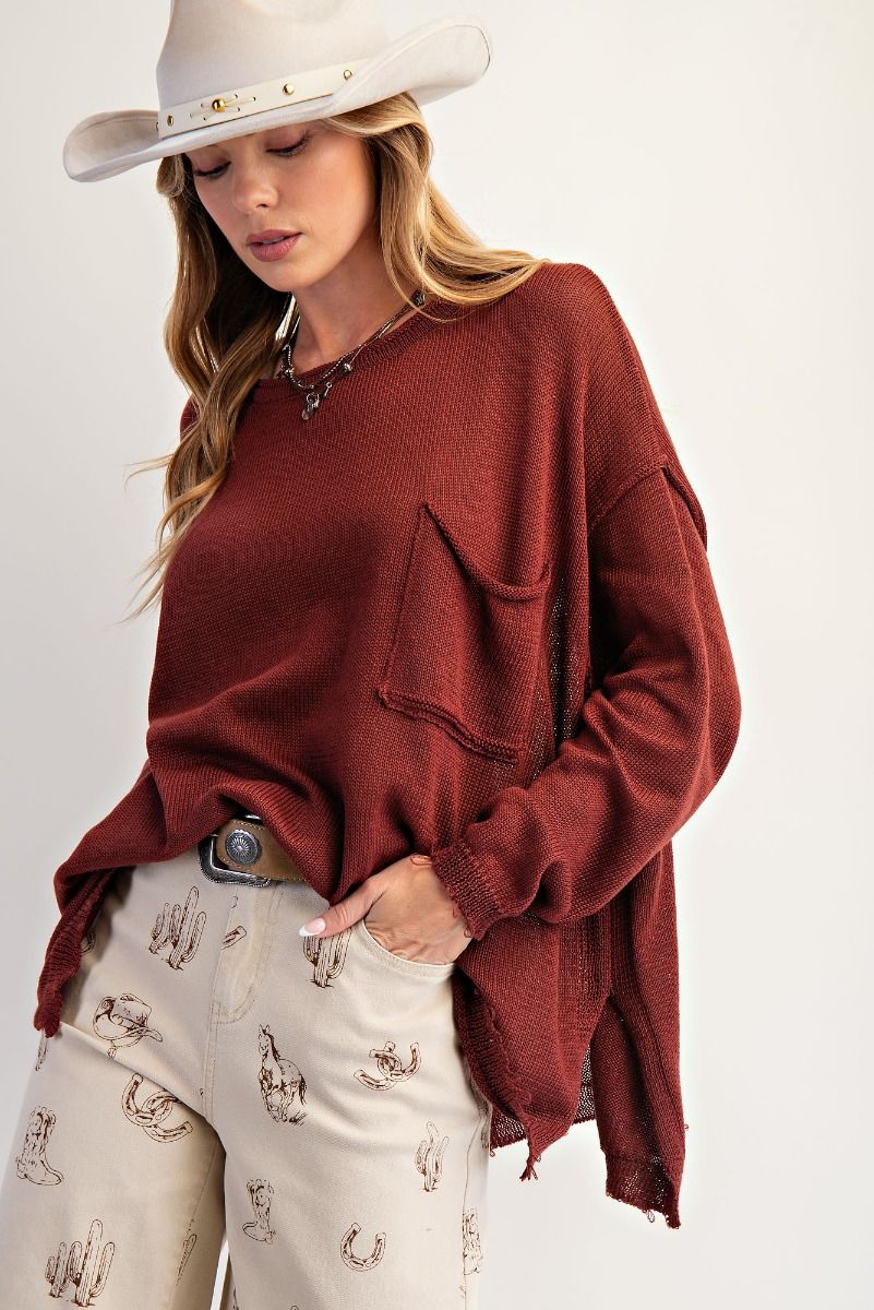 MAHOGANY SWEATER TOP