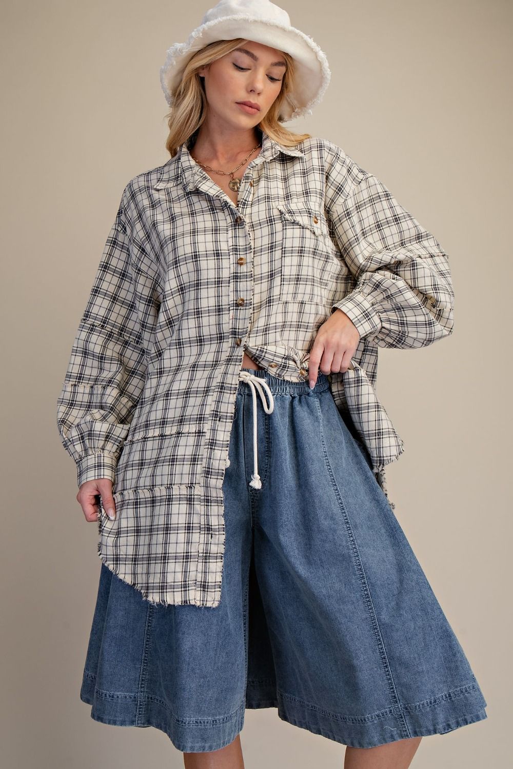 CABIN FEVER PLAID TOP