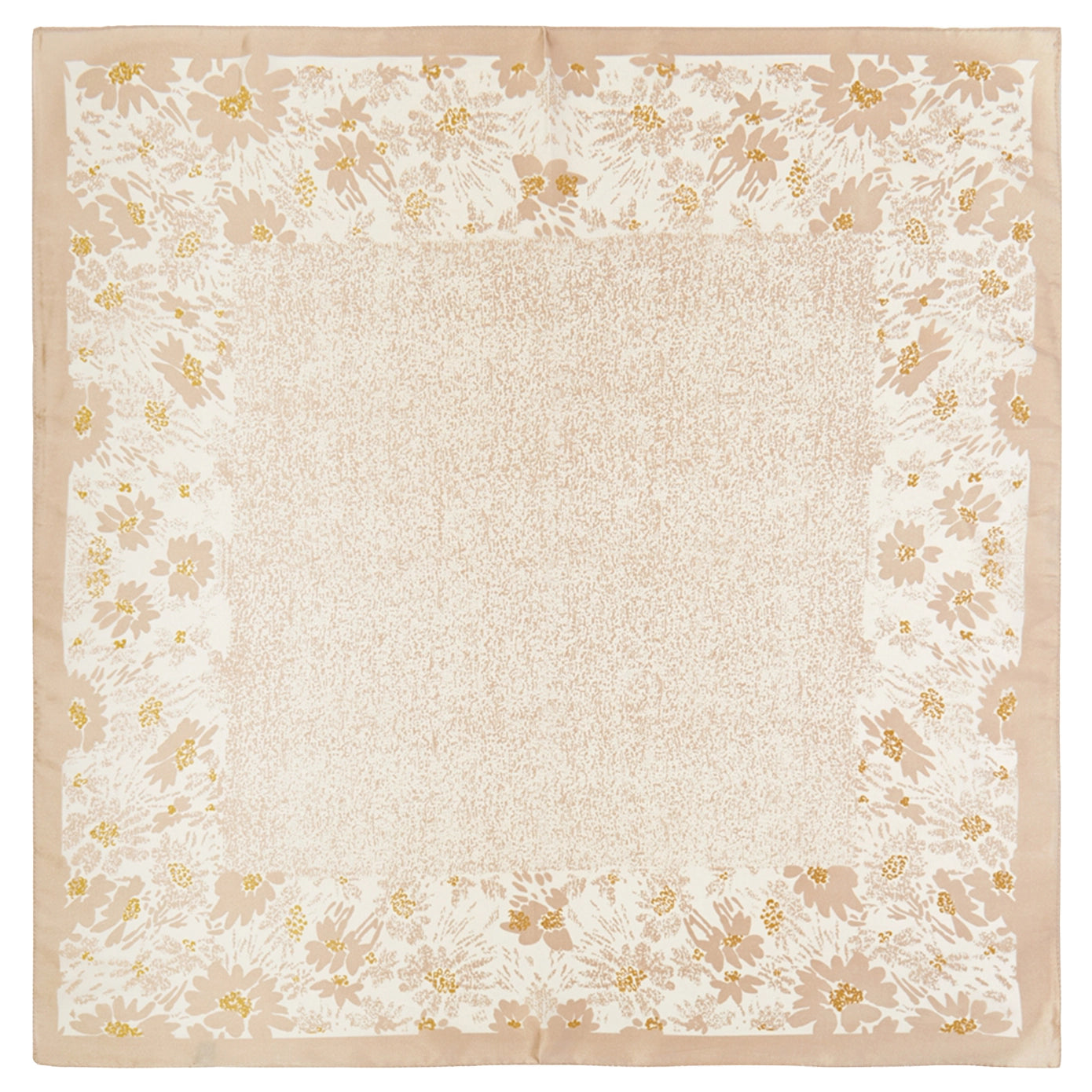FLORAL & NOISY SILK SCARF