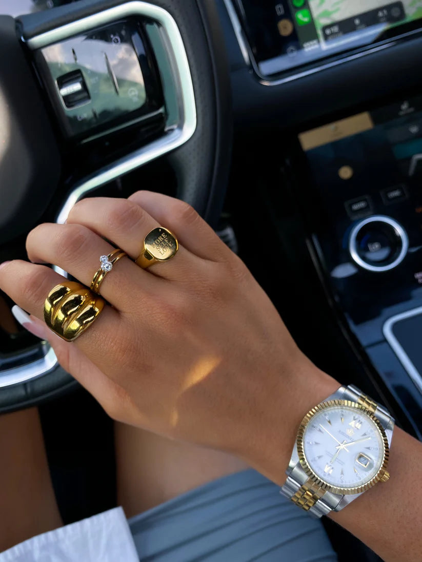 GOLD SHELL RING