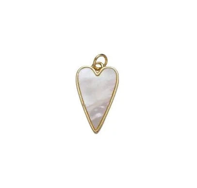 Mother of Pearl Heart Charm