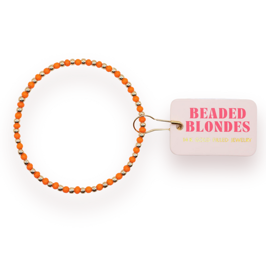 Demi Bracelet in Orange - Gold