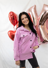 Load image into Gallery viewer, PINK LADIES SHACKET
