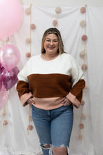 Load image into Gallery viewer, BLOCKED OUT SWEATER CURVY
