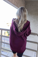 Load image into Gallery viewer, BASIC OVERSIZED HOODIE-MERLOT

