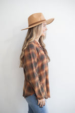 Load image into Gallery viewer, FIREWOOD GLOW PLAID TOP
