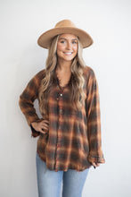 Load image into Gallery viewer, FIREWOOD GLOW PLAID TOP
